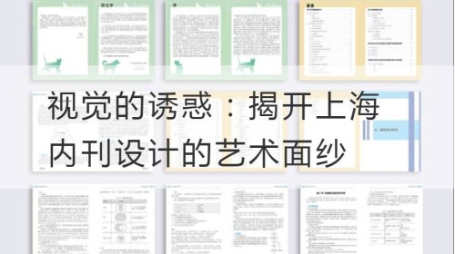 Visuelle Versuchung: Enthüllung des künstlerischen Schleiers des Shanghaier internen Zeitschriftendesigns